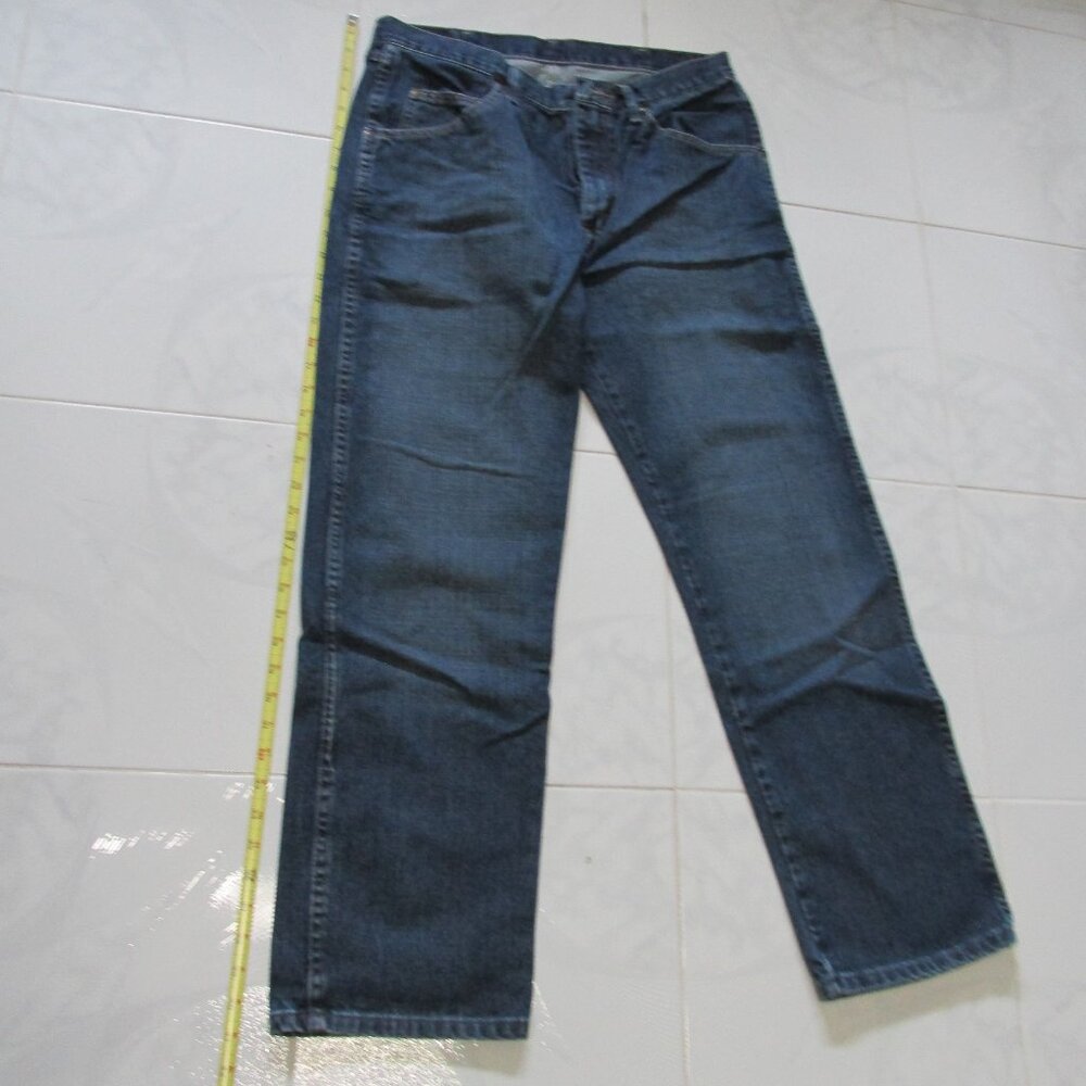 Vintage Wrangler's FLEX Men's Blue Jeans Regular Fit 34" x 30" Straight Leg